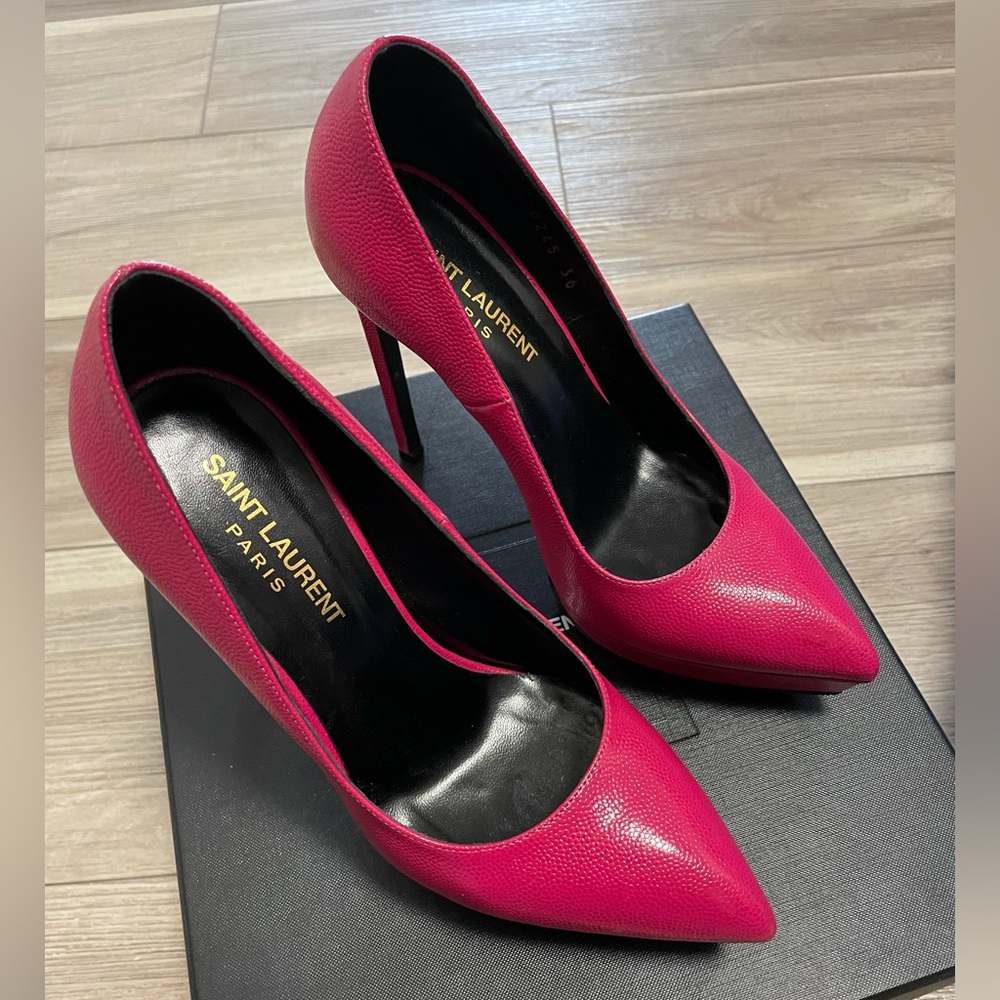 Saint Laurent Janis Platform Pumps Bubblegum pink - Picture 3 of 10